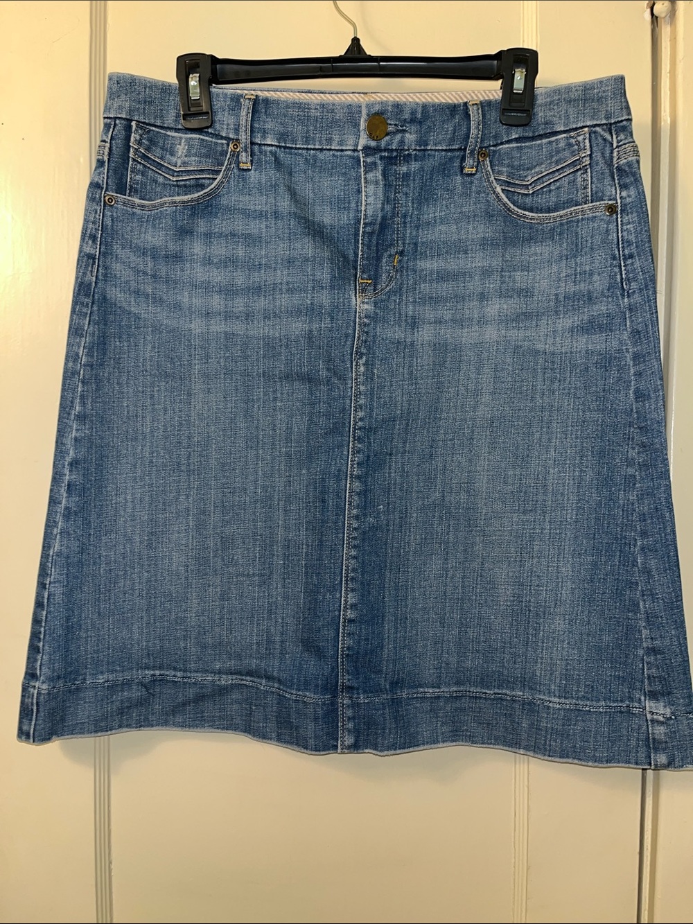 GAP Light Blue Denim A-Line Skirt